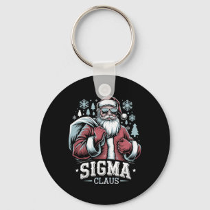 Sigma Claus Cool Santa Grappig Kerst Rizz Rizzle Sleutelhanger