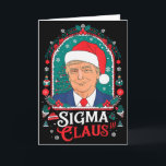 Sigma Claus Feestelijke Politieke Humor Trump Sant Kaart<br><div class="desc">Sigma Claus Feestelijke Politieke Humor Trump Santa Mutss</div>