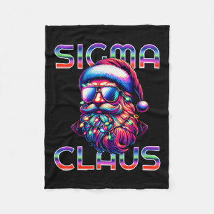Sigma Claus Funny Santa Christmas Meme Tiener Jong Fleece Deken