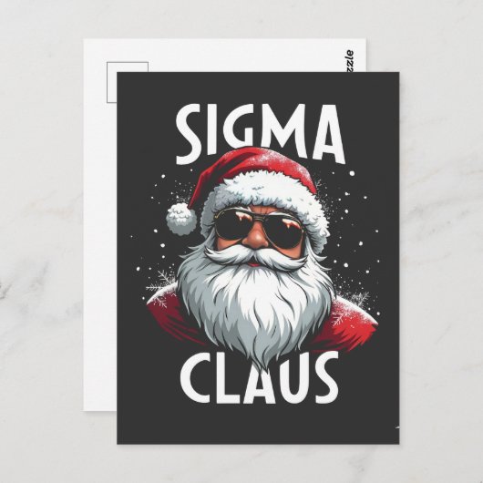 Sigma Claus Grappige Gen Alpha Middelbare School K Briefkaart (Voorkant / Achterkant)