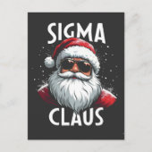 Sigma Claus Grappige Gen Alpha Middelbare School K Briefkaart (Voorkant)
