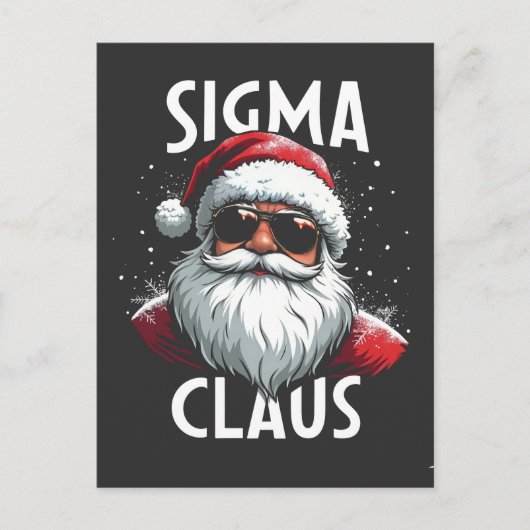 Sigma Claus Grappige Gen Alpha Middelbare School K Briefkaart (Voorkant)