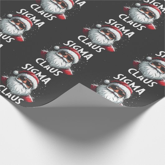 Sigma Claus Grappige Gen Alpha Middelbare School K Cadeaupapier (Hoek)