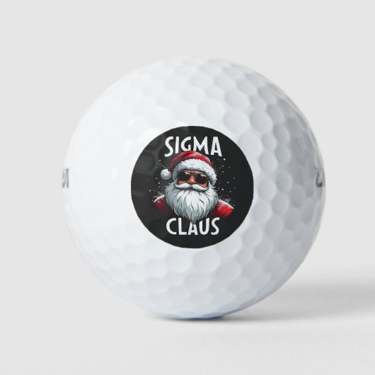 Sigma Claus Grappige Gen Alpha Middelbare School K Golfballen (Voorkant)