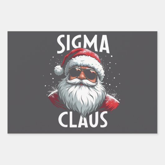 Sigma Claus Grappige Gen Alpha Middelbare School K Inpakpapier Vel (Voorkant 3)