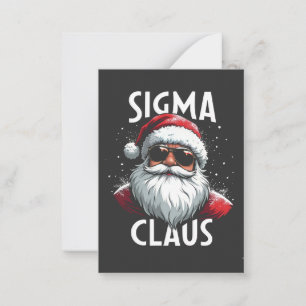 Sigma Claus Grappige Gen Alpha Middelbare School K Notitiekaartje