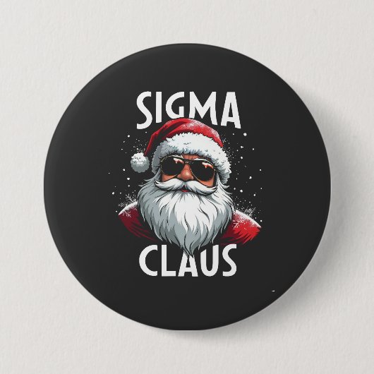 Sigma Claus Grappige Gen Alpha Middelbare School K Ronde Button 7,6 Cm (Voorkant)