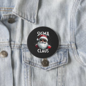 Sigma Claus Grappige Gen Alpha Middelbare School K Ronde Button 7,6 Cm (In situ)