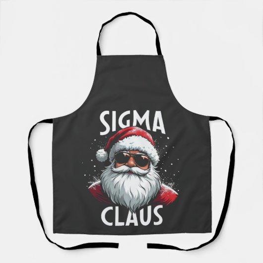 Sigma Claus Grappige Gen Alpha Middelbare School K Schort (Voorkant)