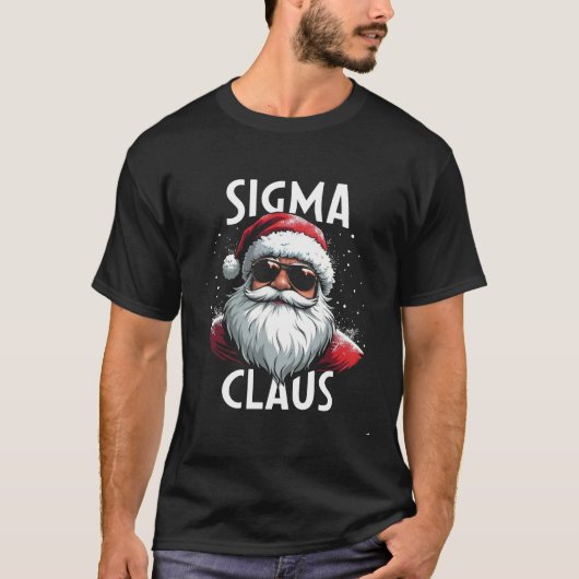 Sigma Claus Grappige Gen Alpha Middelbare School K T-shirt (Voorkant)