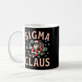 Sigma Claus Grappige Kerstman Kerstmis Meme Tiener Koffiemok (Links)