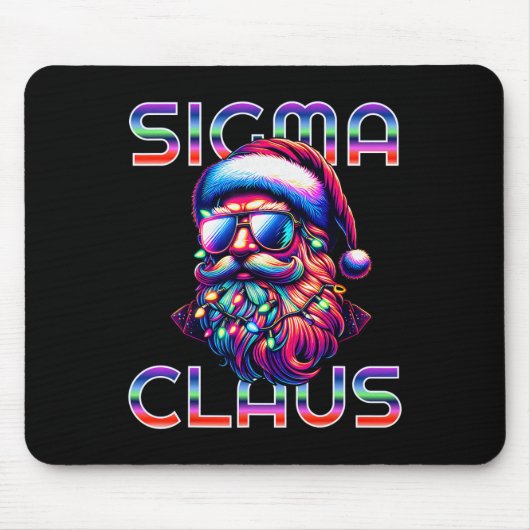 Sigma Claus Grappige Kerstman Kerstmis Meme Tiener Muismat (Voorkant)