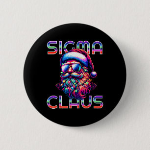 Sigma Claus Grappige Kerstman Kerstmis Meme Tiener Ronde Button 5,7 Cm