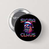 Sigma Claus Grappige Kerstman Kerstmis Meme Tiener Ronde Button 5,7 Cm (Voorkant /achterkant)