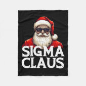 Sigma Claus Kerstman Grappig Kerstfeest Rizz De Ri Fleece Deken (Voorkant)