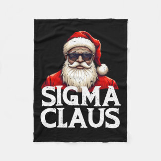 Sigma Claus Kerstman Grappig Kerstfeest Rizz De Ri Fleece Deken