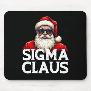 Sigma Claus Kerstman Grappig Kerstfeest Rizz De Ri Muismat