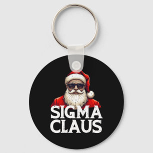 Sigma Claus Kerstman Grappig Kerstfeest Rizz De Ri Sleutelhanger