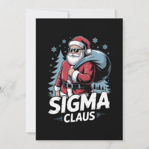Sigma Claus Kerstman Zonnebril Kerstmis Xmas Zak Kaart