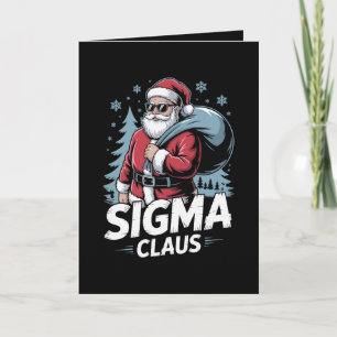 Sigma Claus Kerstman Zonnebril Kerstmis Xmas Zak Kaart
