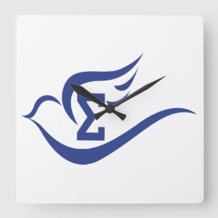 Sigma Dove Square Wall klok