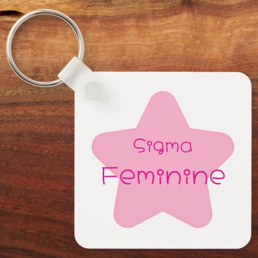 Sigma Feminine Acrylic Keychain (Voorkant)