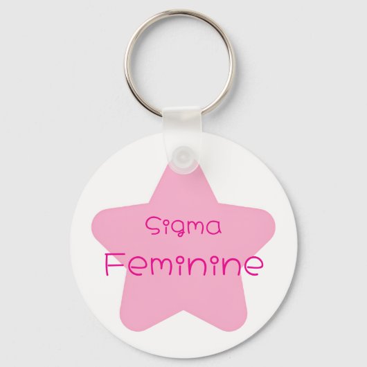 Sigma Feminine Acrylic Keychain (Voorkant)