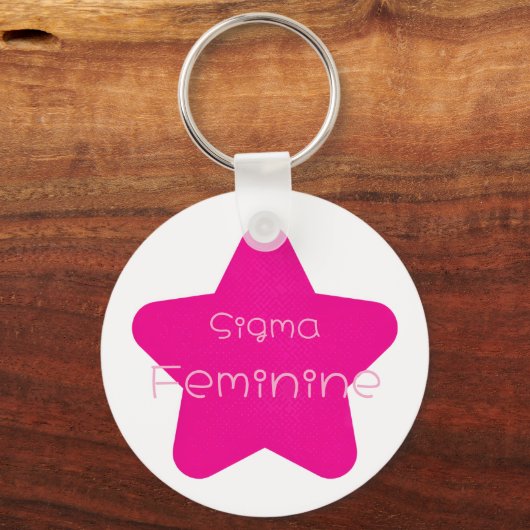 Sigma Feminine Acrylic Keychain (Achterkant)