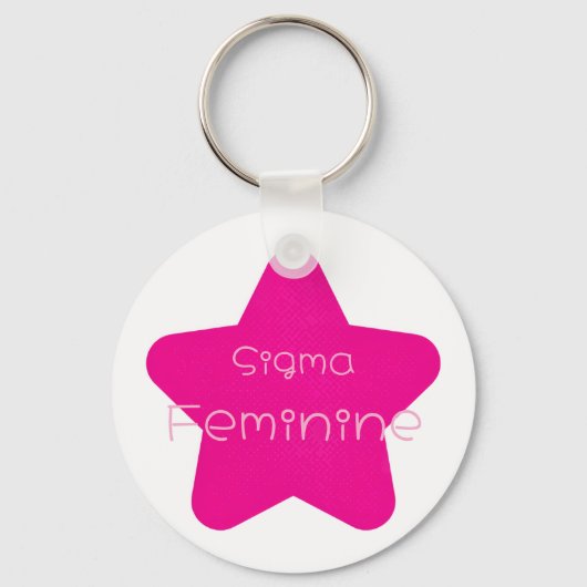 Sigma Feminine Acrylic Keychain (Achterkant)