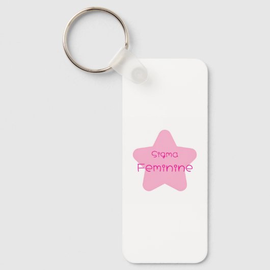Sigma Feminine Acrylic Keychain (Voorkant)