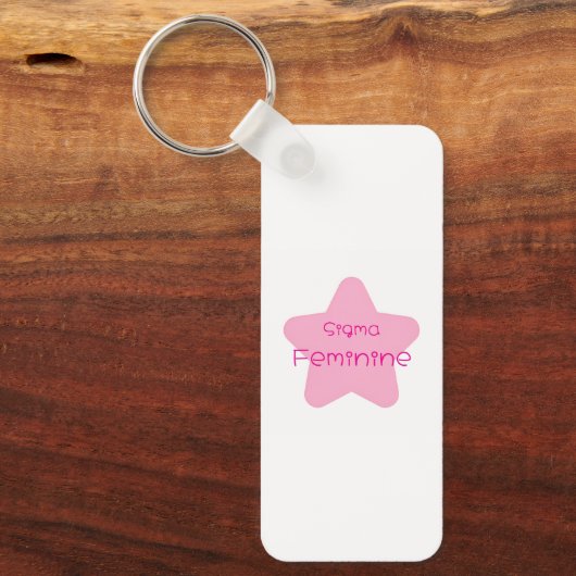 Sigma Feminine Acrylic Keychain (Voorkant)