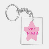 Sigma Feminine Acrylic Keychain (Voorkant Links)