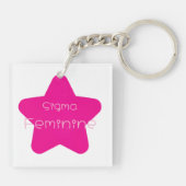 Sigma Feminine Acrylic Keychain (Achterkant)