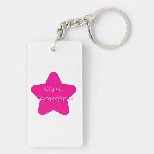 Sigma Feminine Acrylic Keychain (achterkant)