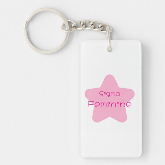 Sigma Feminine Acrylic Keychain (Voorkant)