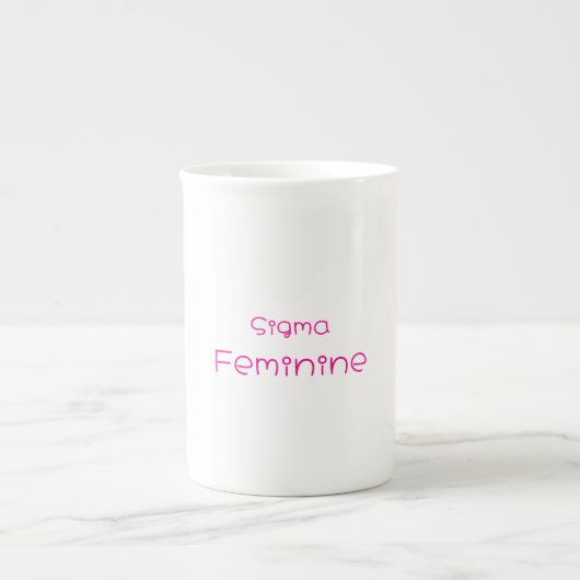 Sigma Feminine Specialty Mug Porselein Kop (Voorkant)