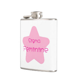 Sigma Feminine Vinyl Wrapped Flask Heupfles