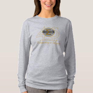 Sigma Gamma Nu 45th Long Sleeve Gld Ltr. T-shirt