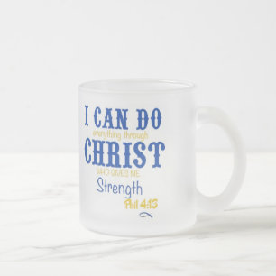 Sigma Gamma Rho Christelijke frosted mok phil 4:13