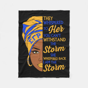Sigma Gamma Rho Sorority Black Geschiedenis Maand  Fleece Deken