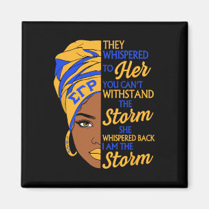 Sigma Gamma Rho-zustervereniging Black History Mon Magneet