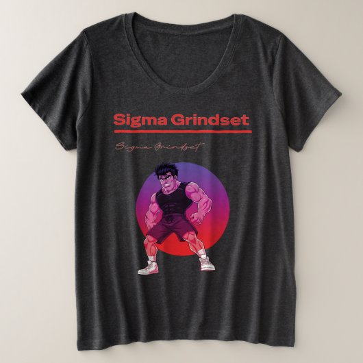 Sigma Grindset Grote Maat T-shirt (Design voorkant)
