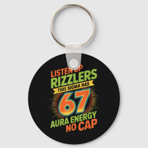 Sigma Heeft 67 Aura Nummer 67e Aura Farming Ijs Sleutelhanger