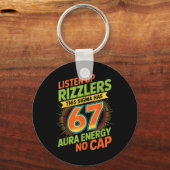 Sigma Heeft 67 Aura Nummer 67e Aura Farming Ijs Sleutelhanger (Voorkant)