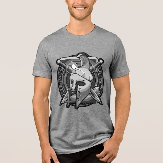 SIGMA Helmet & Shield 3b Basic T-shirt voor heren (Voorkant)
