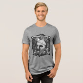SIGMA Helmet & Shield 3b Basic T-shirt voor heren (Voorkant volledig)