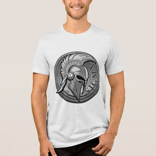 SIGMA Helmet Shield Heren Basic T-Shirt (Voorkant)