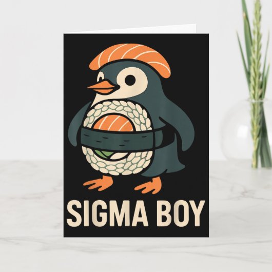 Sigma Jongen Italiaanse Brainrot Grappige Meme Pin Kaart (Voorkant)