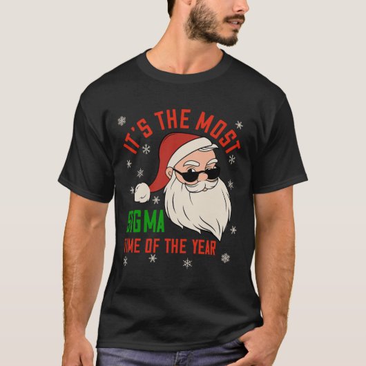Sigma Kerst Sigma Santa Tienerjongens Grappig Xma T-shirt (Voorkant)