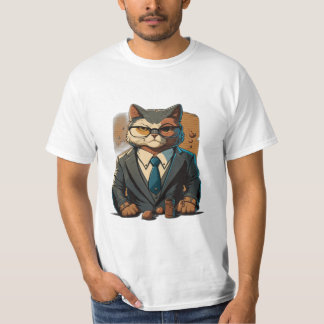 Sigma Lawyer Cat White T-Shirt